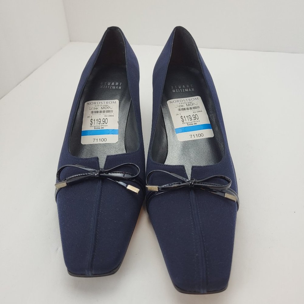Stuart Weitzman Blue Kitten Heel Pumps Size 9